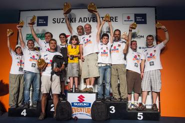 Premiação da categoria Fun na última etapa do Suzuki Adventure 2012 - Gabriel Barbosa